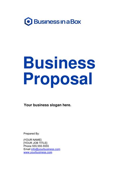 Microsoft Word Business Proposal Template For Your Needs