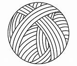 Coloring Page Ball Of wool For Knitting 53073446 Vector Art At Vecteezy sketch template