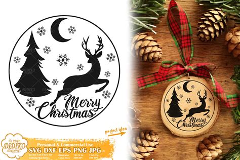 Christmas Ornament Bundle | Christmas SVG Bundle | Round Svg (995375) | Cut Files | Design Bundles