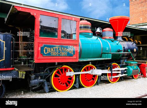 The Chattanooga Choo-Choo train at the former Terminal Station in Stock Photo, Royalty Free ...