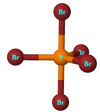 PBr5 lewis structure, molecular geometry, polar or nonpolar, hybridization