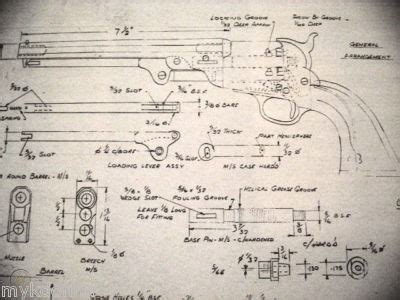 COLT 1851 Navy old Army Revolver gun Gunsmith Plans | #134430460