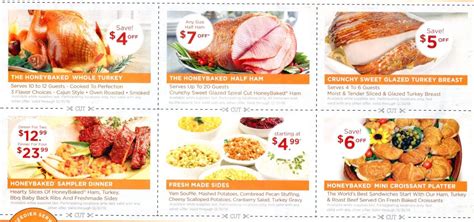 Honey Baked Ham Coupon Code: 6 New Honey Baked Ham in store Coupons At
