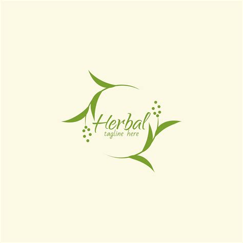 herbal tea logo vector graphic with tea leaves | Tea logo, Herbal logo ...