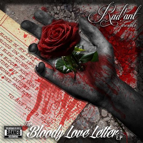 Rad!ant- The Bloody Love Letter (Album Cover) by Demetrius J. Daniels at Coroflot.com