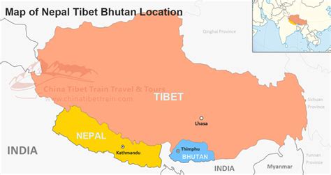 Tibet Nepal and Bhutan Travel Maps: Where is Tibet, Nepal and Bhutan; How to Enjoy a Tibet Nepal ...