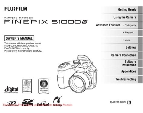 FUJIFILM FINEPIX S1000FD OWNER'S MANUAL Pdf Download | ManualsLib