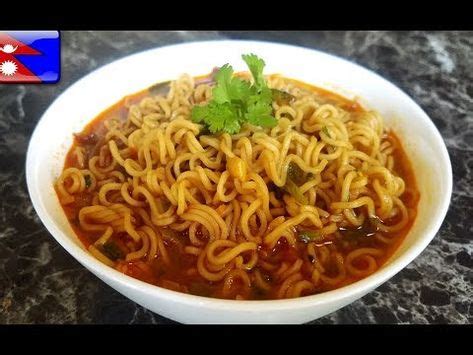 Great soup for cold winter days! Hot & spicy Nepali Wai Wai (वाई वाई) noodle, how-to. Nepali ...