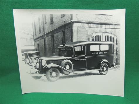 Studebaker Photo 8x10" City of South Bend Police Car Patrol Station ...