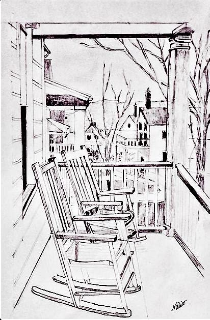 Home Place Front Porch Drawing by Nancy Wilt - Pixels Merch