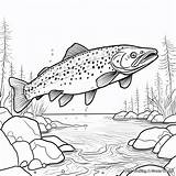 Brook Trout Coloring Pages  Free & Printable sketch template