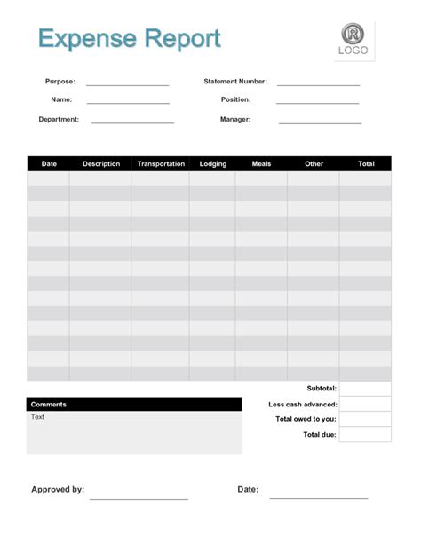 Business Expense Forms Free ~ Excel Templates