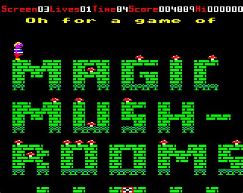 Classic Gaming Blog: Classic Game Review: Magic Mushrooms (Acorn Electron)