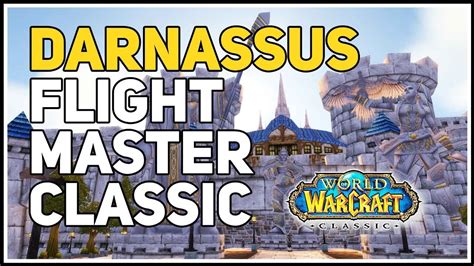 Darnassus Flight Master (Wind Rider) location WoW Classic - YouTube