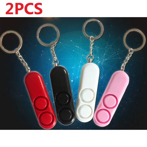 Free Shipping 2pcs/Lot Self Defense Alarm Keychain Alarm Personal Security Alarm Anti Attack ...