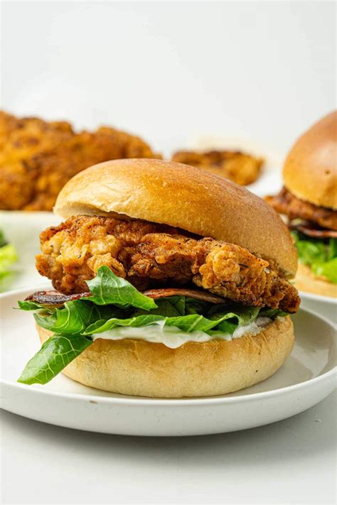 Crispy Chicken Burgers - Eight Forest Lane