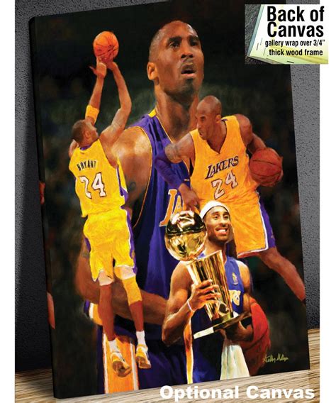 Kobe Bryant LA Lakers 2 NBA Basketball Art Print 11x14 48x36 - Etsy