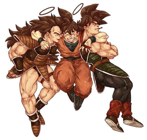 Raditz, Goku, and Bardock | Dragon ball artwork, Dragon ball art, Dragon ball super manga