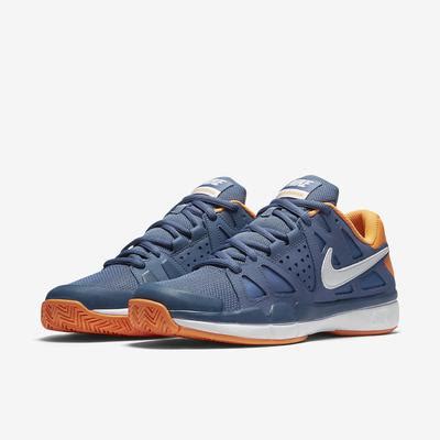 Nike Mens Air Vapor Advantage Tennis Shoes - Blue/Citrus - Tennisnuts.com