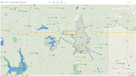 Shawnee, Oklahoma Map