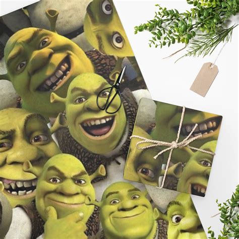 Shrek Wrapping Paper - Etsy