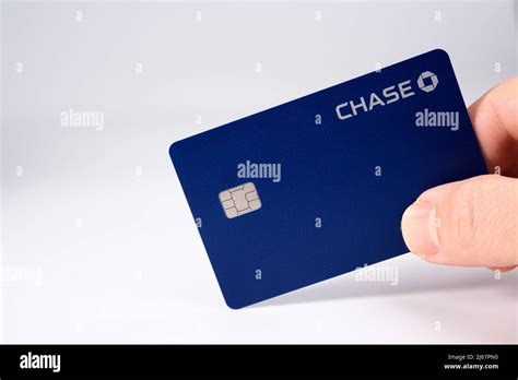 Chase Bank UK debit card. New digital-only bank launched in the UK by JP Morgan. Stafford ...