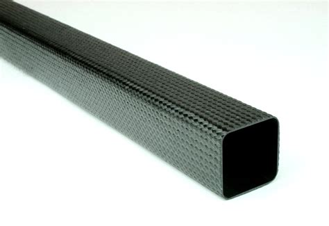 Braided Carbon Fiber Square Tubing ~ 1" x 1" x 96" | DragonPlate