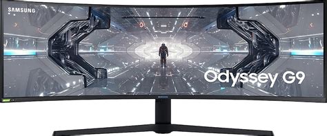 Samsung Odyssey G9, 49 Inch, QLED HDR1000, Dual-QHD 32:9 Curved Gaming ...