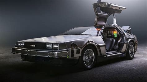 DeLorean time machine replica captured in photographic glory