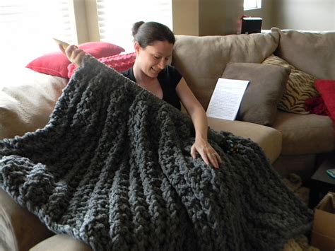 Ravelry: Giant Super Chunky Knit Blanket pattern by Theresa Boyce