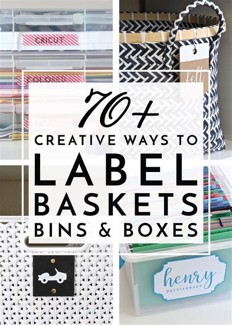 70+ Creative Ways to Label Baskets & More! - The Homes I Have Made