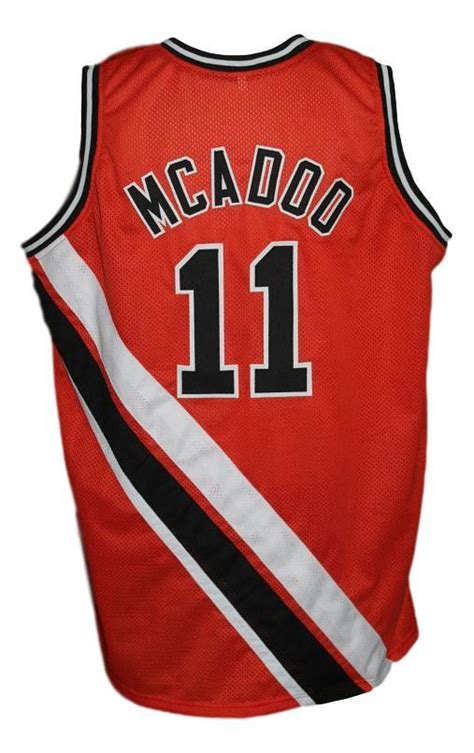 Bob McAdoo #11 Buffalo Braves Retro Basketball Jersey New Sewn Orange Any Size - Activewear Tops