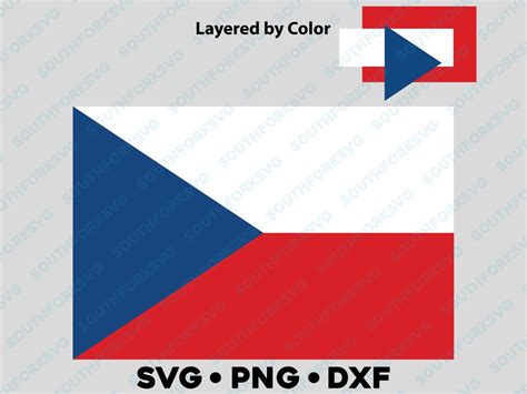 Czech Republic National Country Flag Svg Png Dxf Layered by - Etsy