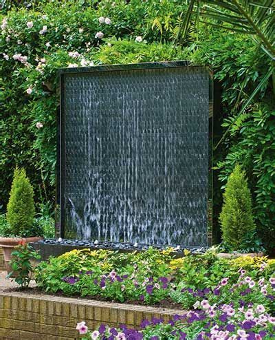 Outdoor modern water wall feature | Outdoor wall fountains, Water feature wall, Water wall fountain