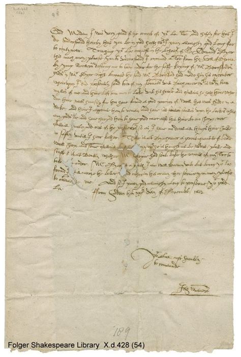 Exploring Bess of Hardwick's letters | Folger Shakespeare Library