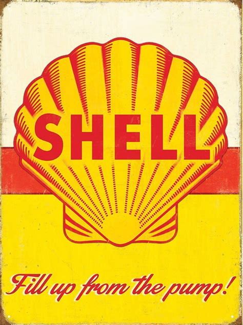 Shell Motor Oil Vintage Metal Sign Garage:Man-Cave:Home Decor: Ideal Gift | Vintage metal signs ...