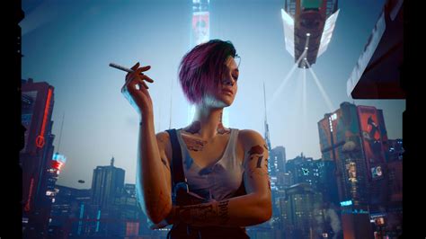 Download A dynamic ensemble of Cyberpunk 2077 characters wielding ...