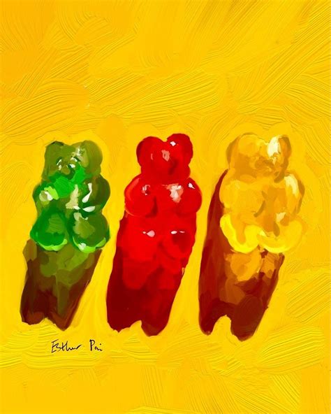 Esther Pai on Instagram: “Gummy Bears 🐻 . . Artist: @pai.esther . . # ...
