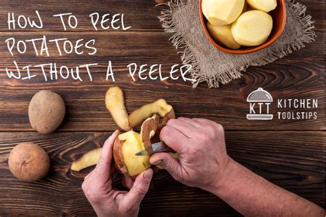 HOW TO PEEL POTATOES WITHOUT A PEELER