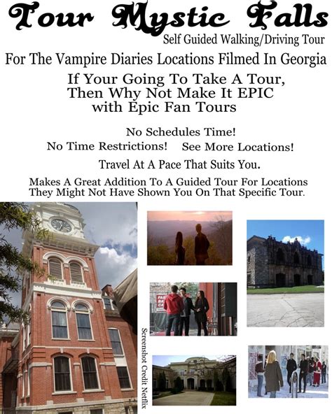 The Vampire Diaries Tour Tour Mystic Falls Film Location | Etsy