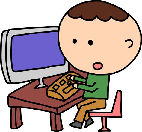 Person On Computer Clipart | Free download on ClipArtMag