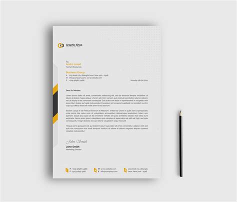 Letterhead With Business Card Template on Behance