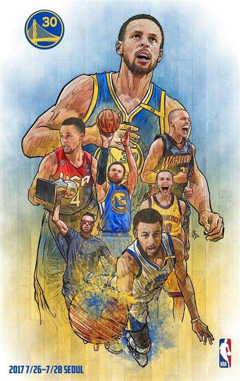 Steph Curry Cartoon Wallpaper