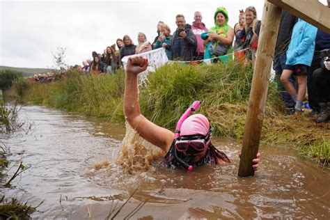 In Pictures: Making a splash at the World Bog Snorkelling Championships | The Independent