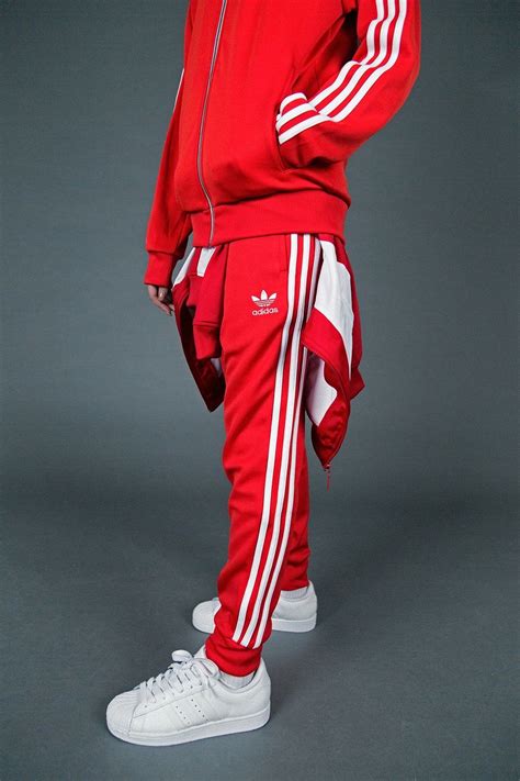 Pin by ludss0f on style | Adidas outfit men, Adidas outfit, Red adidas tracksuit