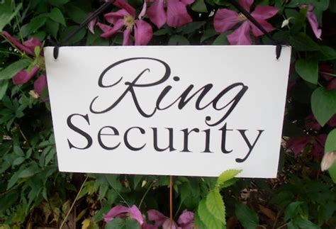 Ring Security Wood Sign Decoration Ring bearer sign wedding