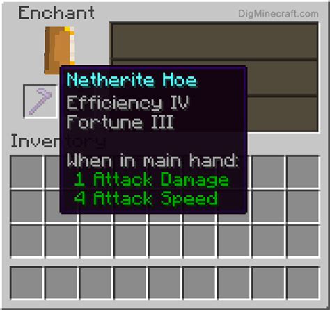 How to make an Enchanted Netherite Hoe in Minecraft