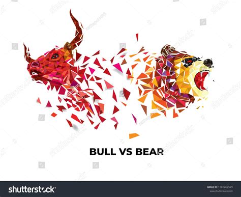 Bull and Bear symbols on stock market vector illustration. vector Forex ...