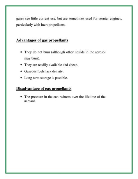 The advantages of different types of propellants | PDF