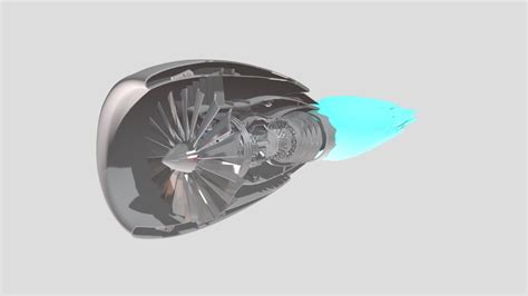 Animated Jet engine With Plume - Download Free 3D model by CourseDesign ...